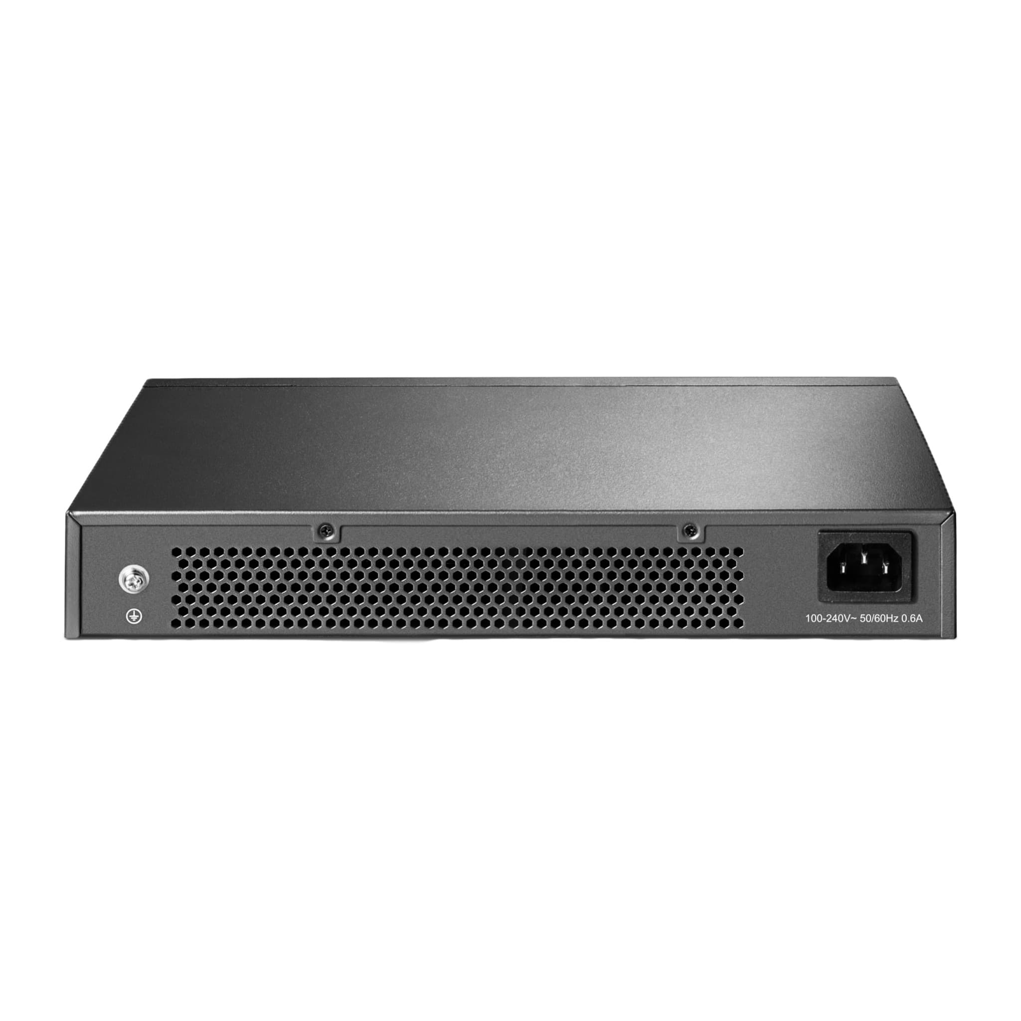 Rear of the TL-SG1024D: ventilation grille and IEC power inlet