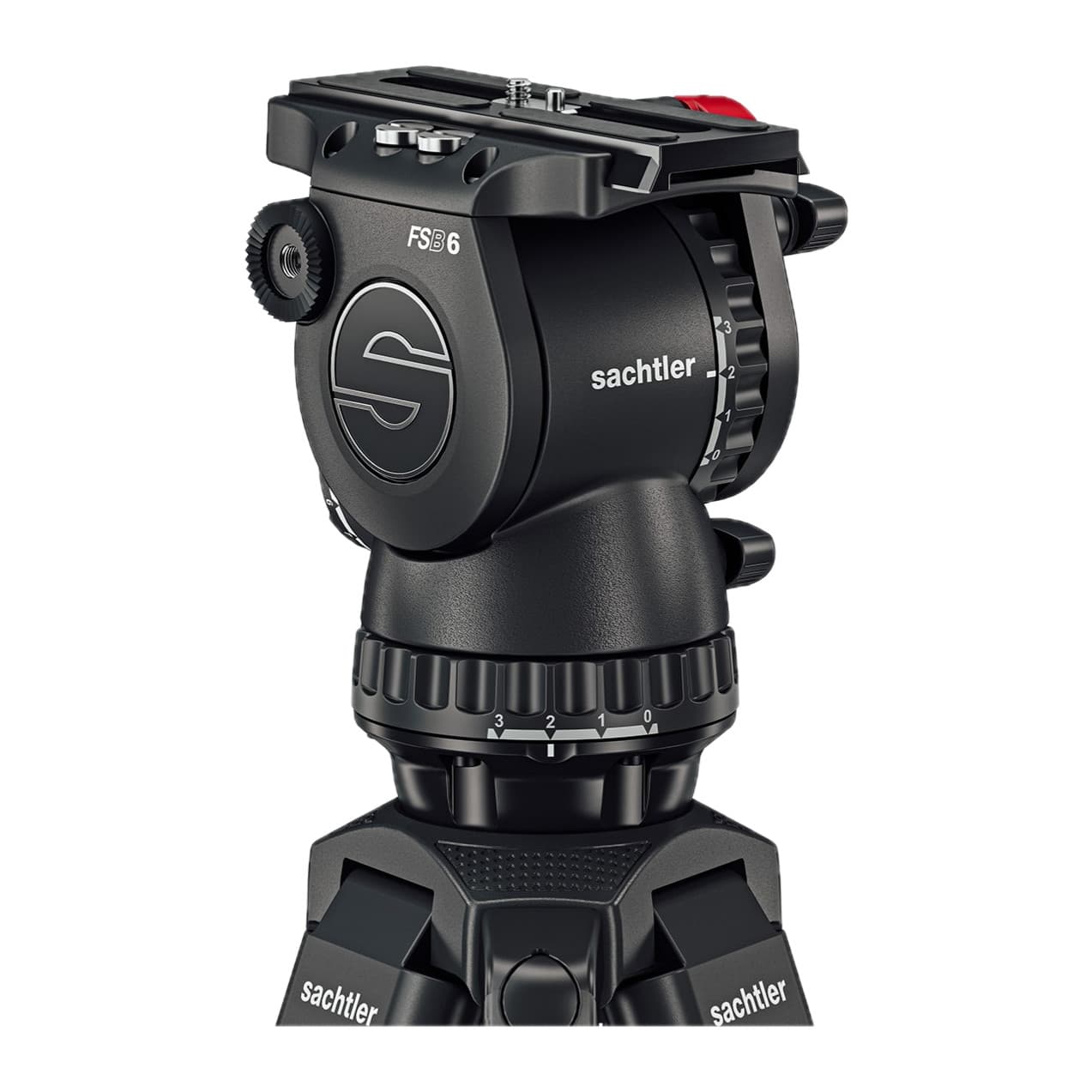 Sachtler FSB 6 Mk II fluid head close-up from the other side with counterbalance knob