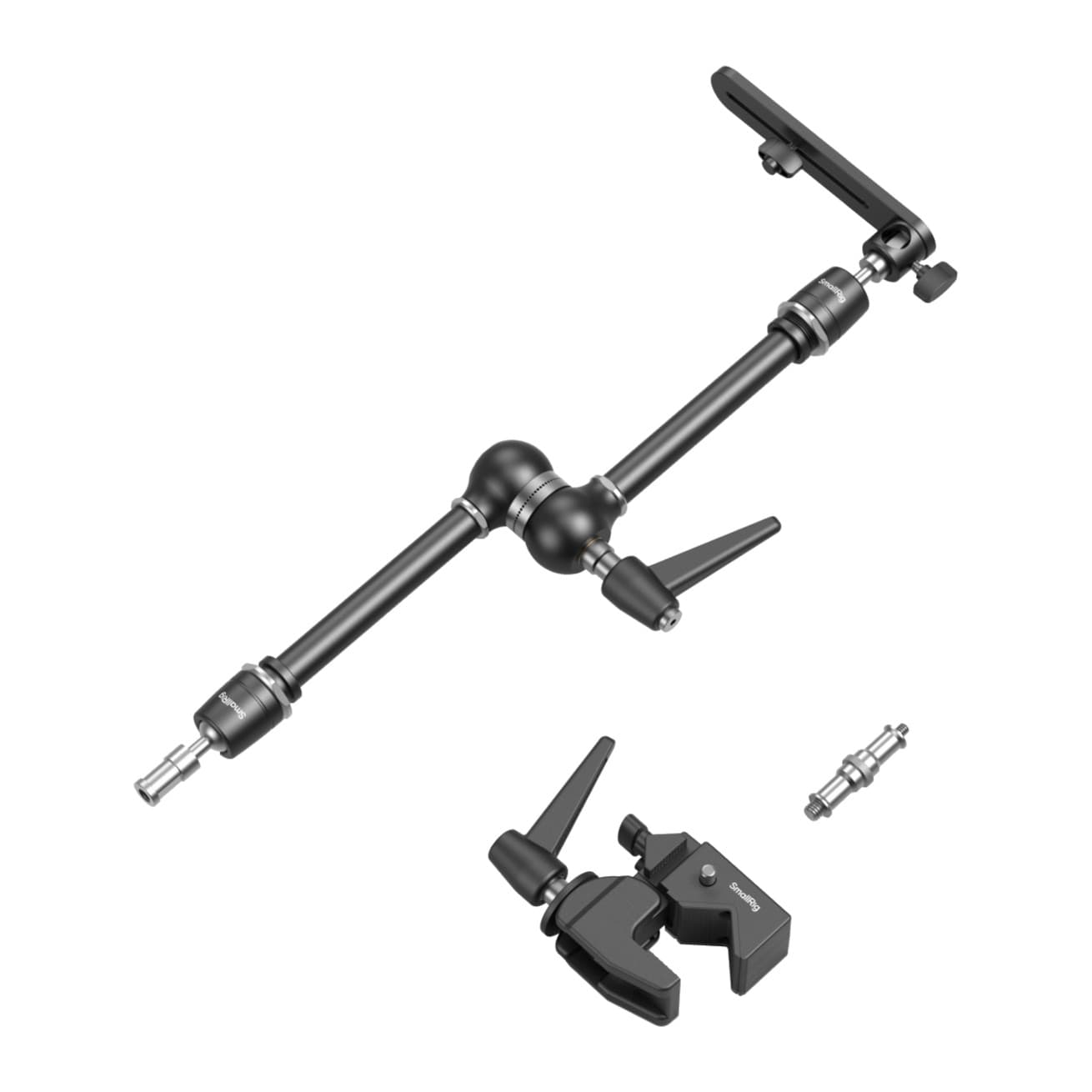 SmallRig 4862 kit contents: 524 mm magic arm with plate, super clamp and 1/4"-20 to 3/8"-16 stud