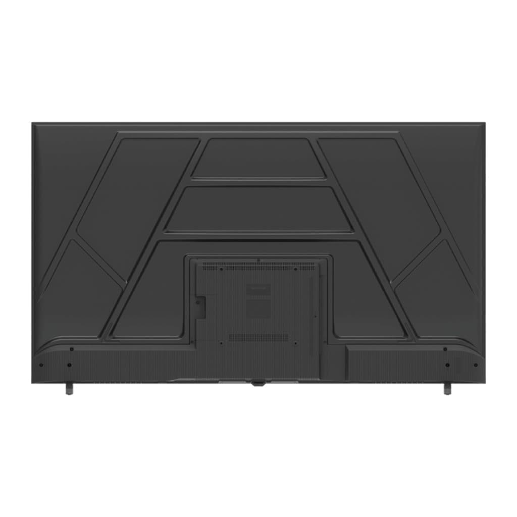 Haier K85 55-inch TV rear panel with the stand feet attached