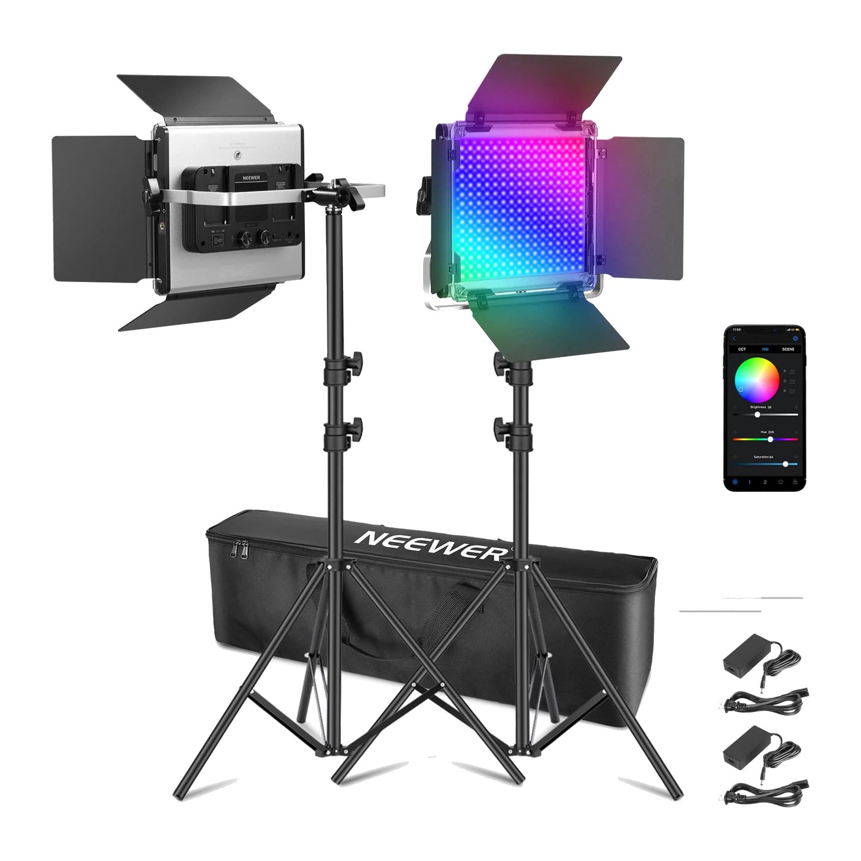 Neewer RGB660 PRO LED Panel (2-Light Kit)