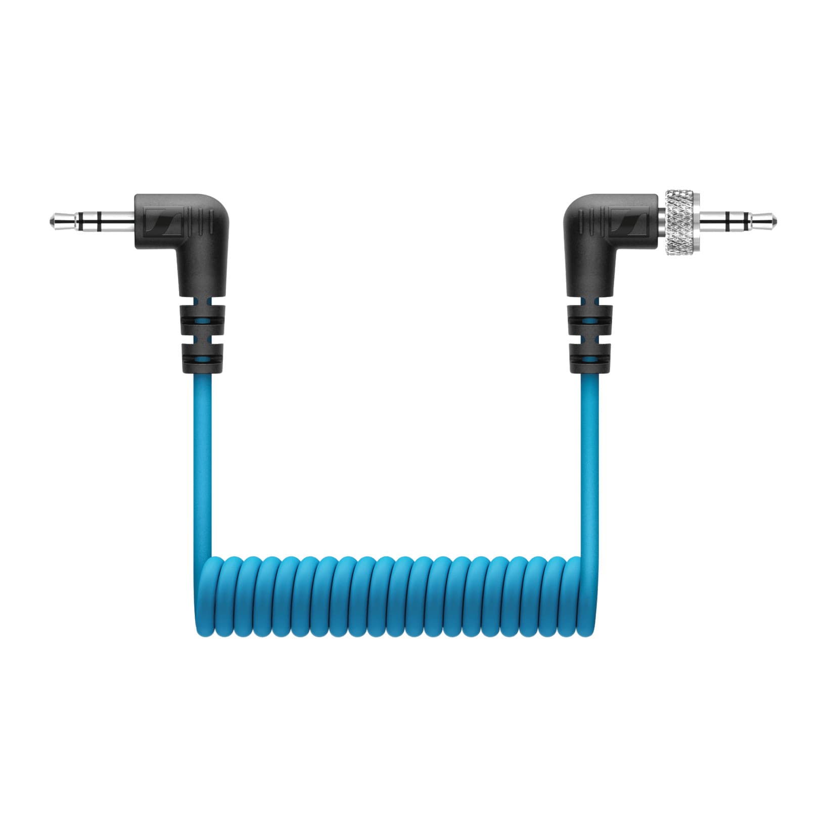 Sennheiser coiled cable with lockable 3.5 mm jacks on both ends