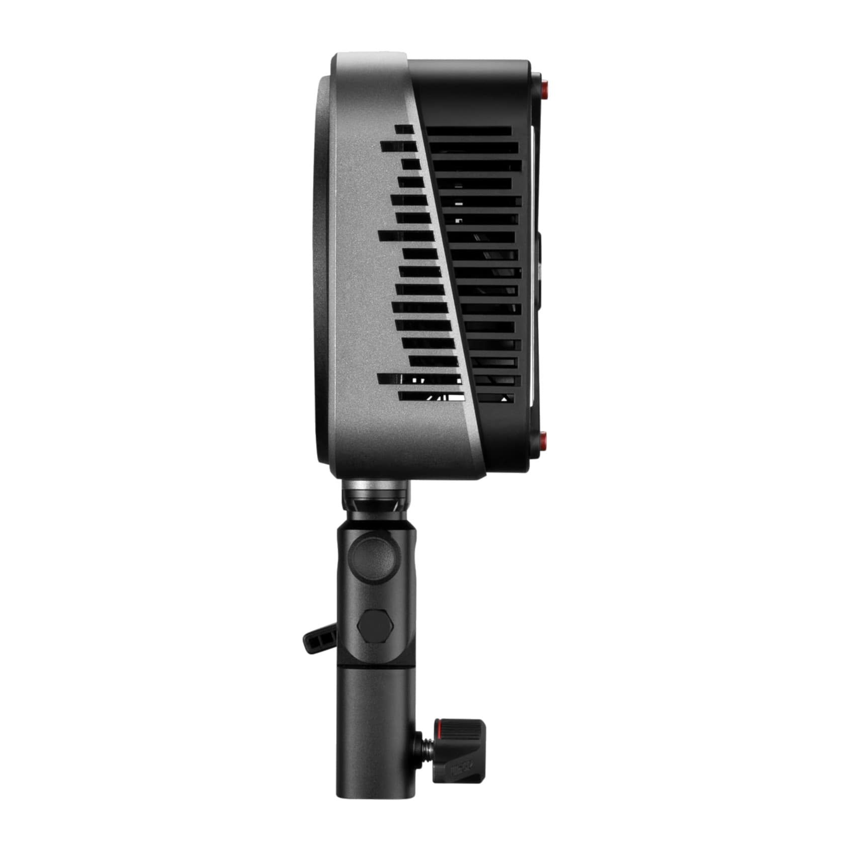 Zhiyun Molus G200 side profile showing the vented housing and bracket