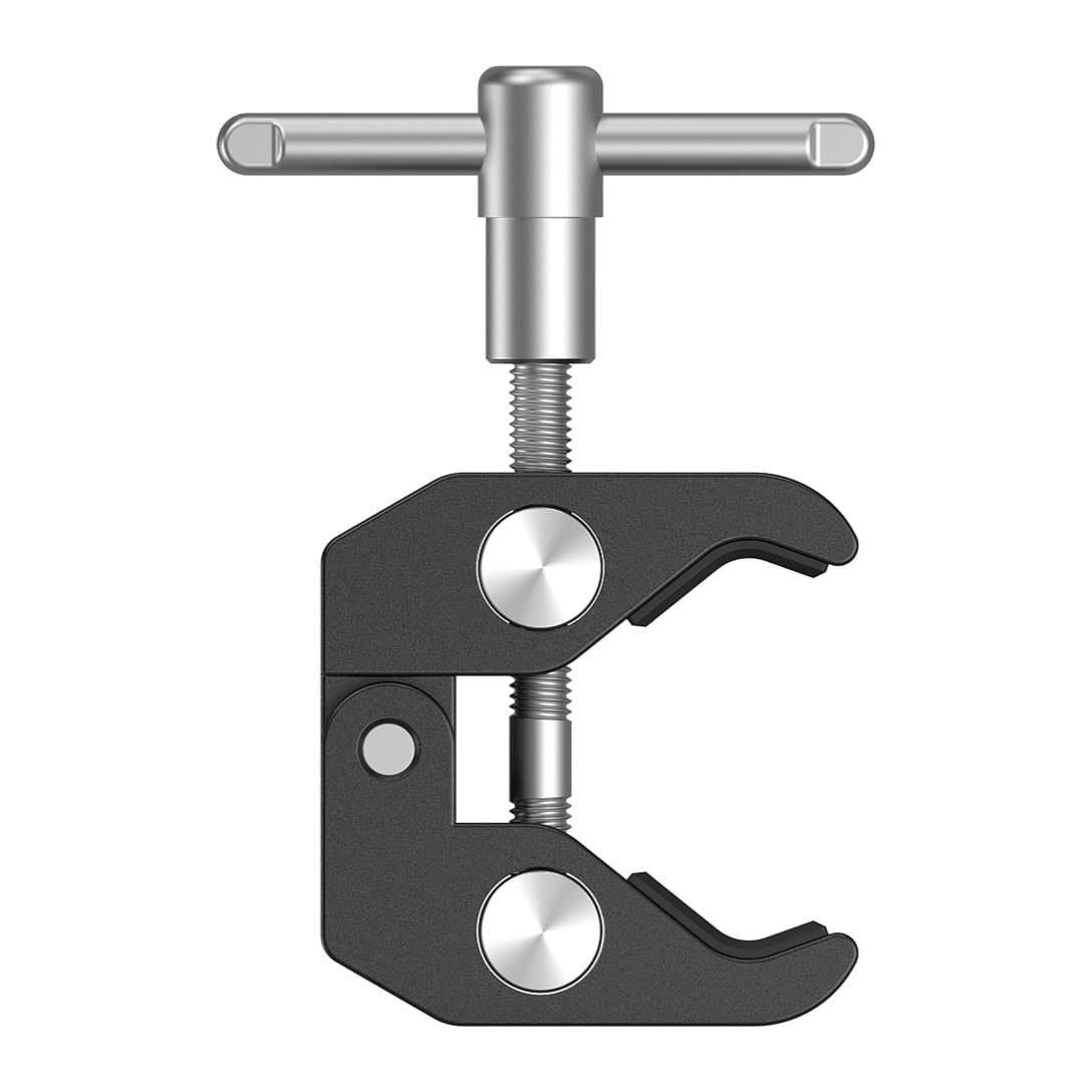 SmallRig 735 super clamp side profile showing jaw opening and T-handle