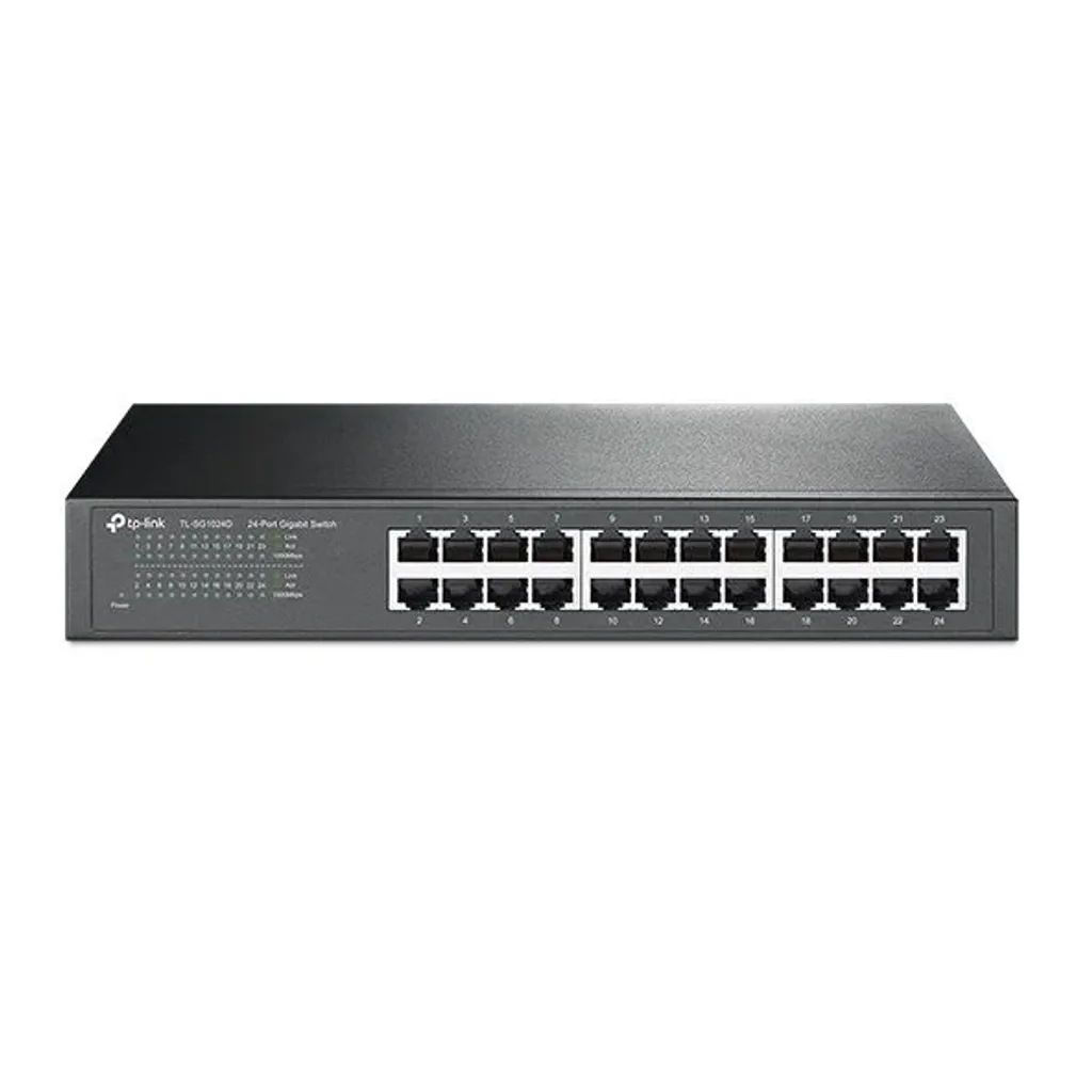 TP-Link TL-SG1024D 24-Port Gigabit Switch, 1