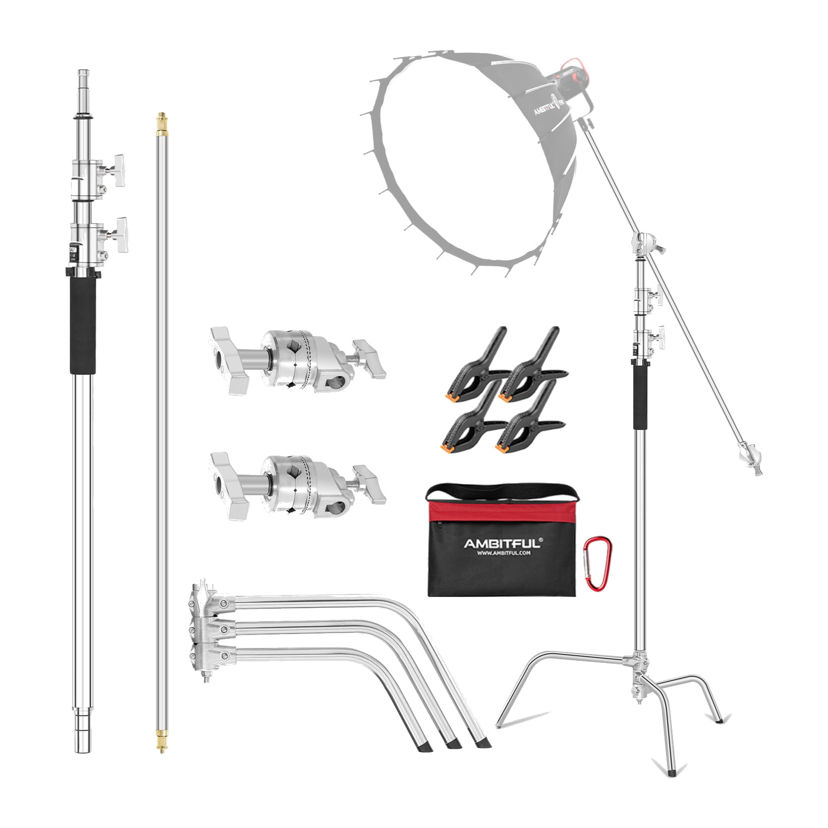 Ambitful CS320 C-Stand with Boom Arm