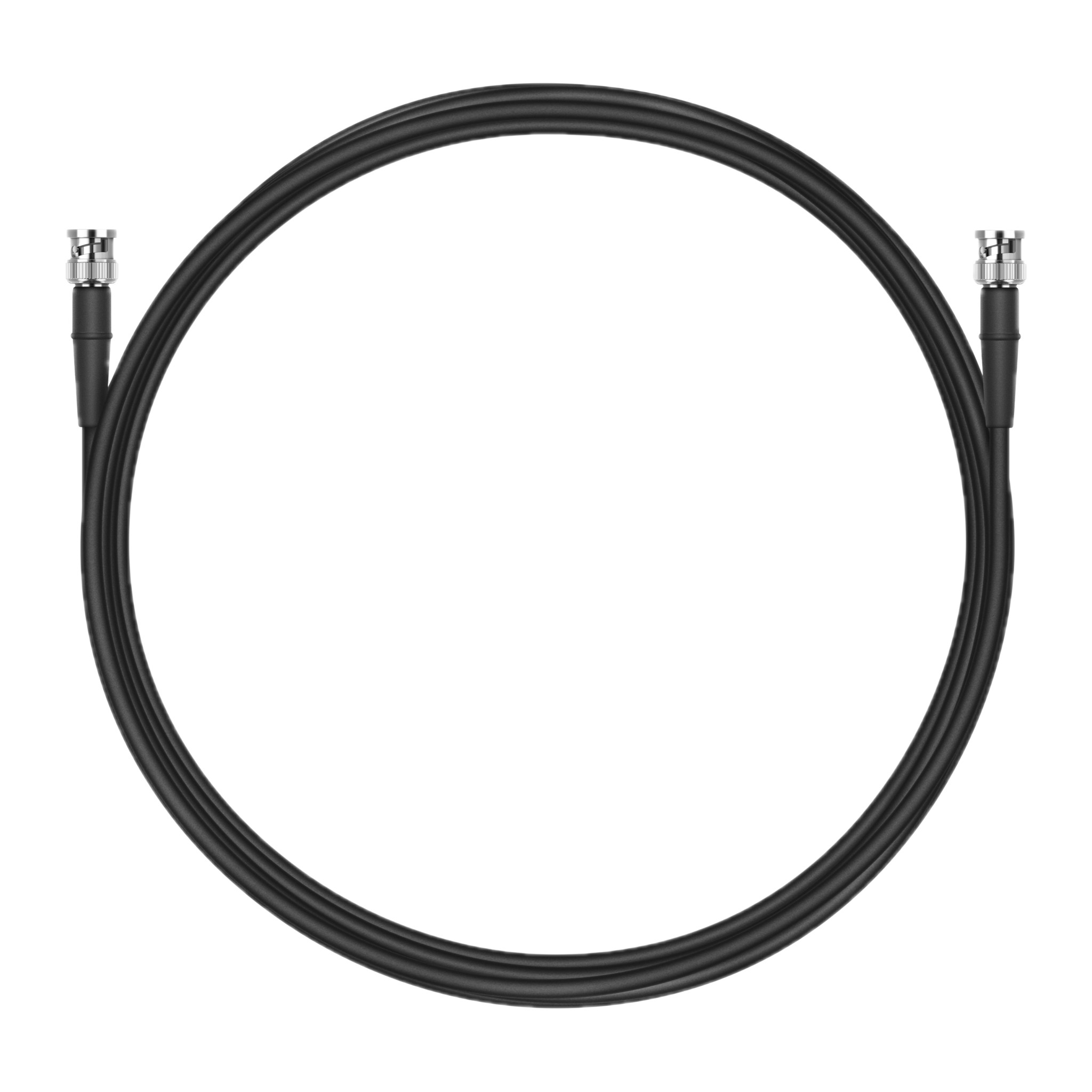 Sennheiser GZL RG 8x 5 m black coaxial antenna cable, coiled, with BNC plugs at both ends
