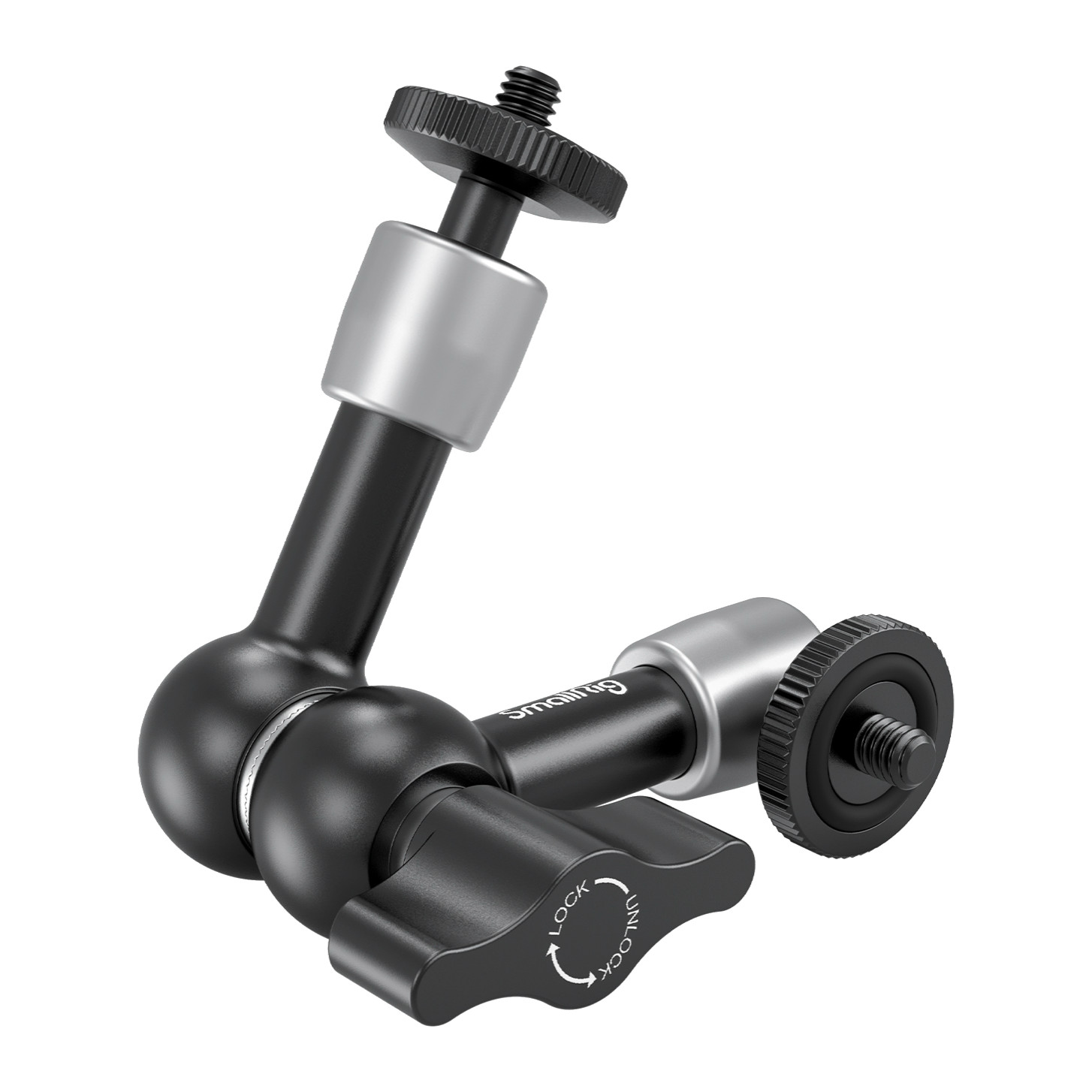 SmallRig 5.5in articulating magic arm 2065B with lock knob and 1/4in-20 screws at both ends