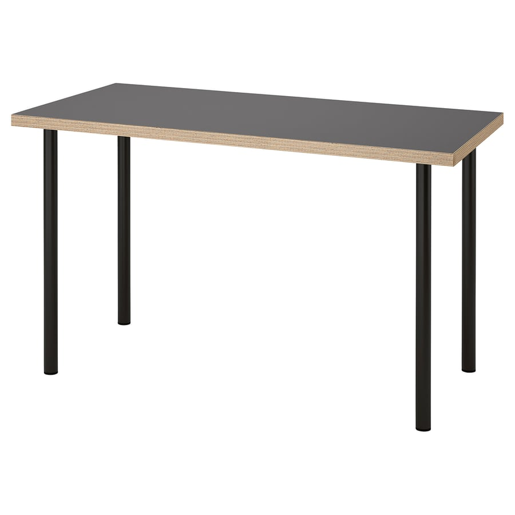 IKEA LAGKAPTEN / ADILS Table 120x60 (Dark Grey), 1
