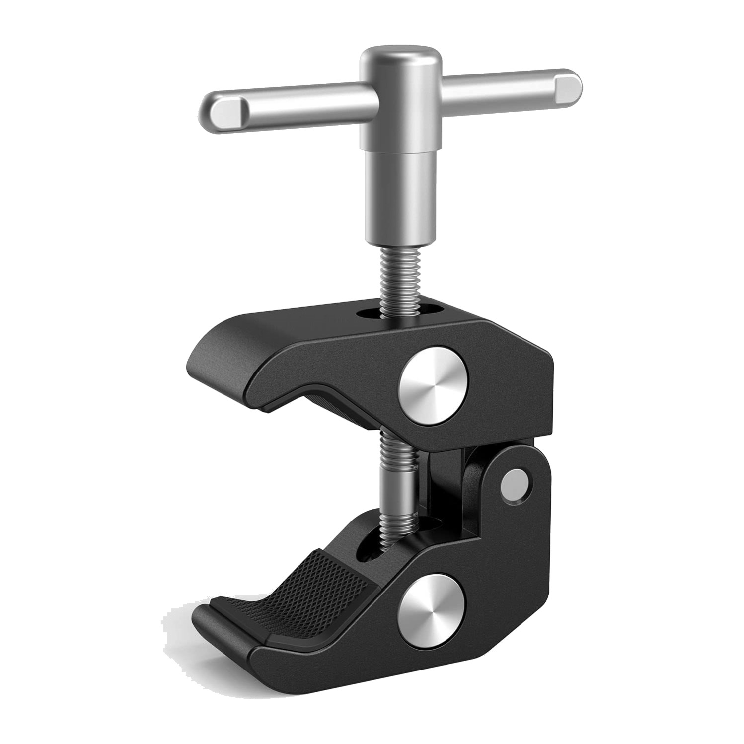 SmallRig 735 super clamp with silver T-handle, 1/4in and 3/8in threaded holes