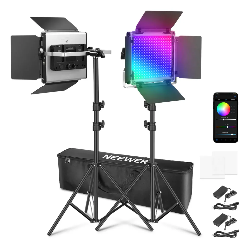 Neewer RGB660 PRO LED Panel (2-Light Kit)