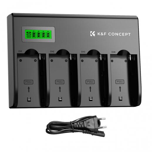 K&F Concept 4-Slot NP-F Battery Charging Station